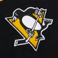 NHL Black/Gold Pittsburgh Penguins Mitchell & Ness Legendary Slub Raglan Long Sleeve T-Shirt