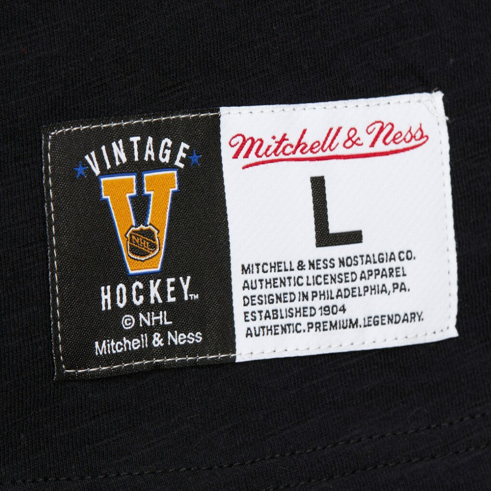 NHL Black/Orange Philadelphia Flyers Mitchell & Ness Legendary Slub Raglan Long Sleeve T-Shirt
