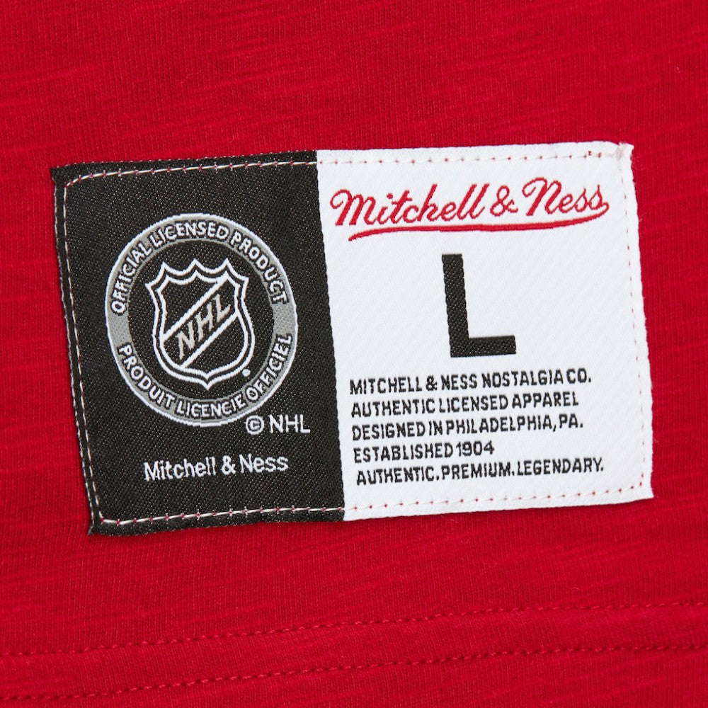 NHL Red/Black Detroit Red Wings Mitchell & Ness Legendary Slub Raglan Long Sleeve T-Shirt