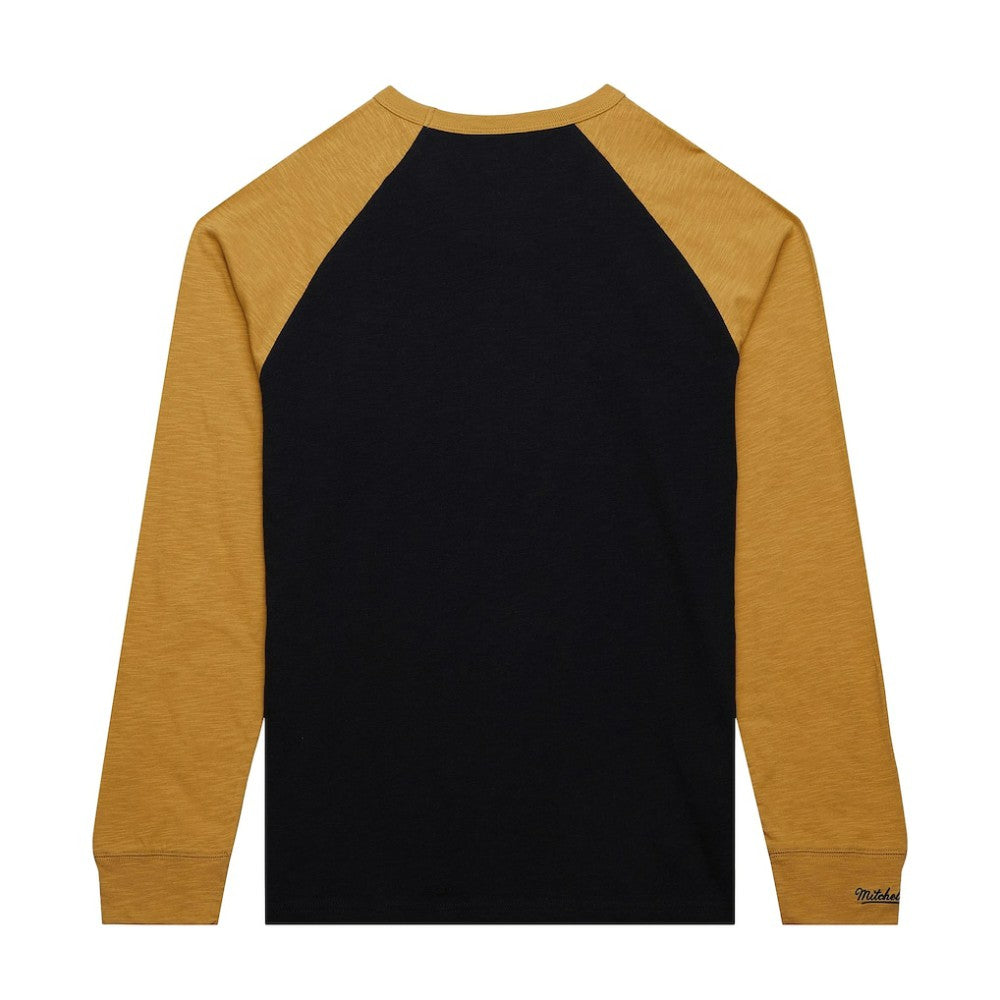 NHL Black/Gold Vegas Golden Knights Mitchell & Ness Legendary Slub Raglan Long Sleeve T-Shirt