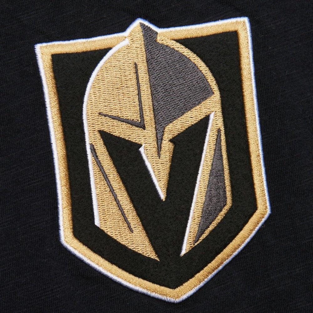 NHL Black/Gold Vegas Golden Knights Mitchell & Ness Legendary Slub Raglan Long Sleeve T-Shirt