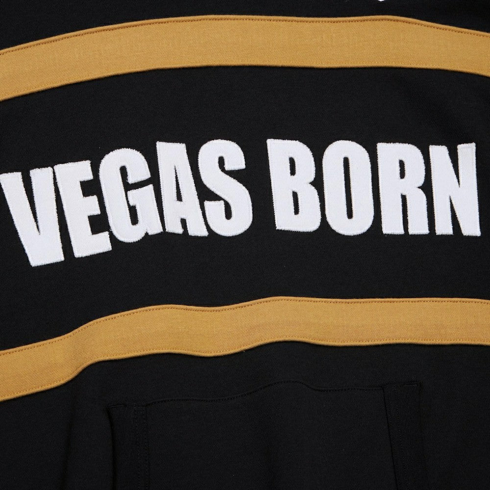 NHL Black Vegas Golden Knights Mitchell & Ness Head Coach Slogan Pullover Hoodie