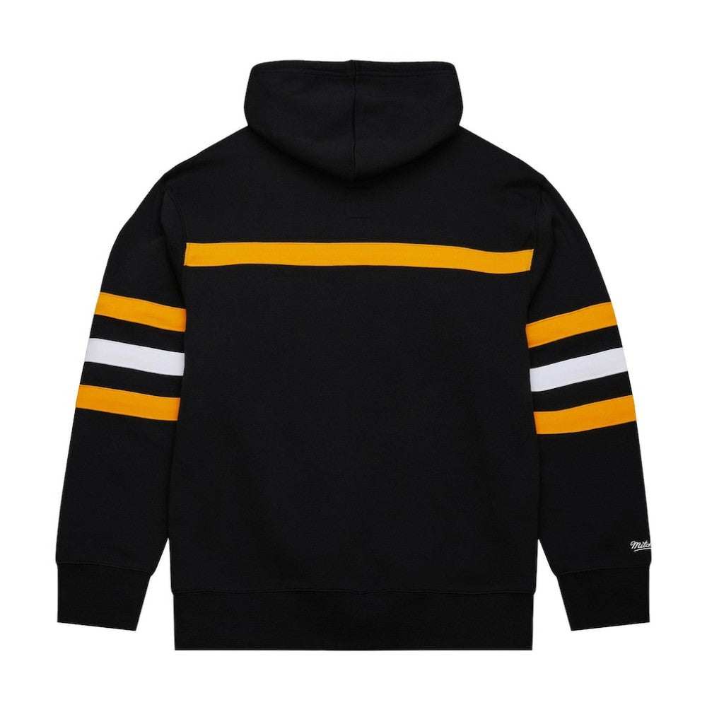 NHL Black Boston Bruins Mitchell & Ness Head Coach Slogan Pullover Hoodie