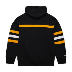 NHL Black Boston Bruins Mitchell & Ness Head Coach Slogan Pullover Hoodie