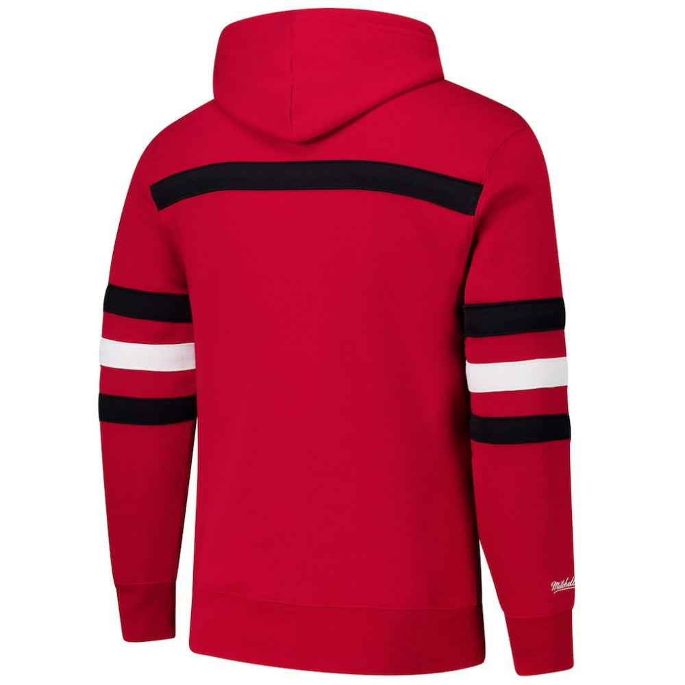 NHL Red Detroit Red Wings Mitchell & Ness Head Coach Slogan Pullover Hoodie
