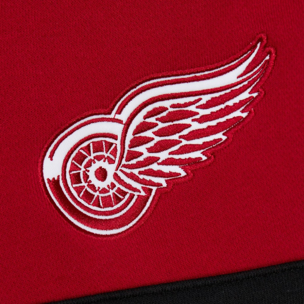 NHL Red Detroit Red Wings Mitchell & Ness Head Coach Slogan Pullover Hoodie