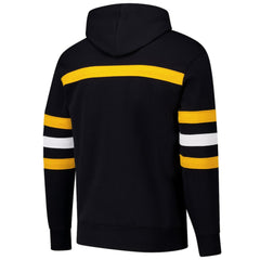 NHL Black Pittsburgh Penguins Mitchell & Ness Head Coach Slogan Pullover Hoodie