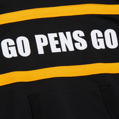 NHL Black Pittsburgh Penguins Mitchell & Ness Head Coach Slogan Pullover Hoodie