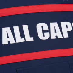 NHL Navy Washington Capitals Mitchell & Ness Head Coach Slogan Pullover Hoodie