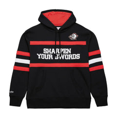 NHL Black Buffalo Sabres Mitchell & Ness Head Coach Slogan Pullover Hoodie