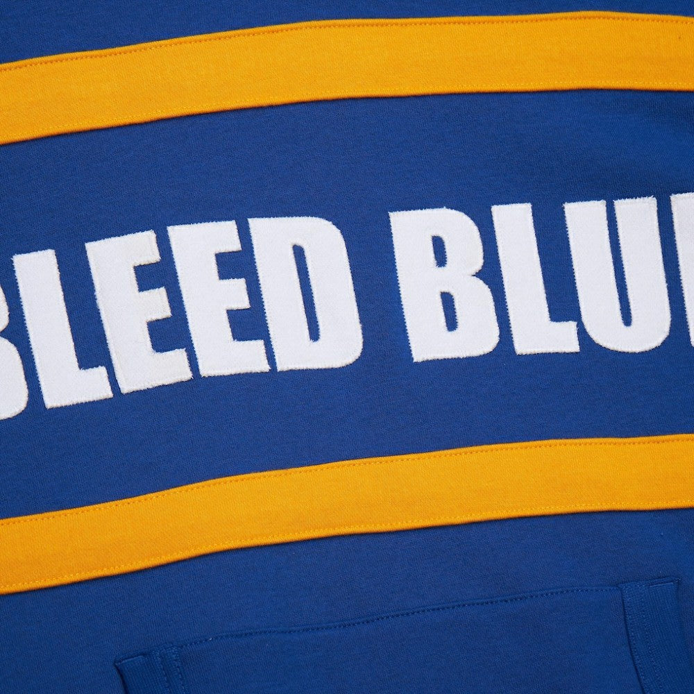 NHL Blue St. Louis Blues Mitchell & Ness Head Coach Slogan Pullover Hoodie