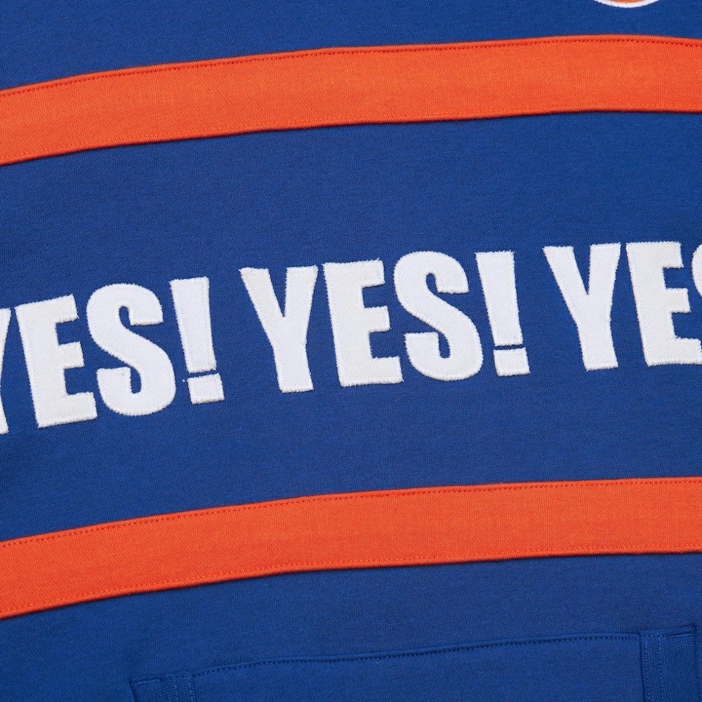 NHL Royal New York Islanders Mitchell & Ness Head Coach Slogan Pullover Hoodie