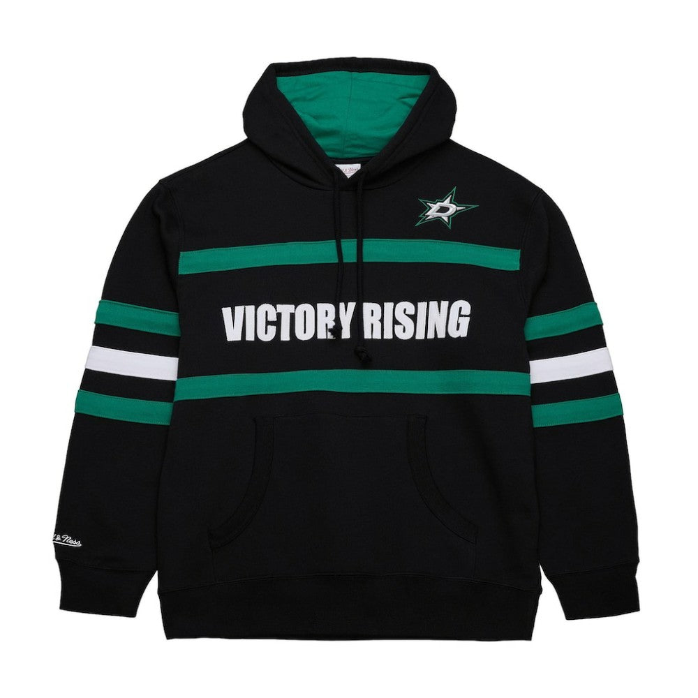 NHL Black Dallas Stars Mitchell & Ness Head Coach Slogan Pullover Hoodie