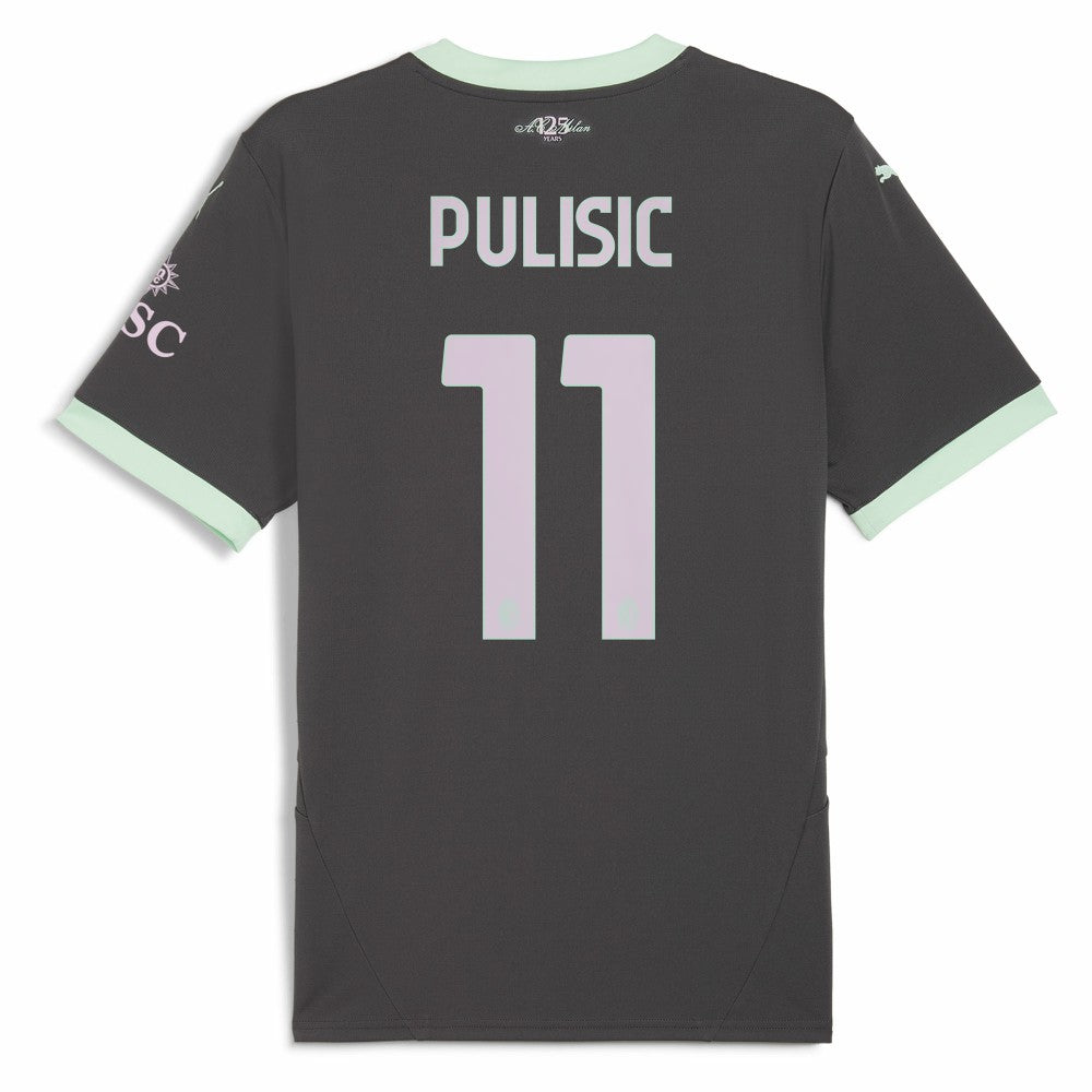 Christian Pulisic AC Milan 2024/25 Third Replica Player Jersey - Puma Charcoal