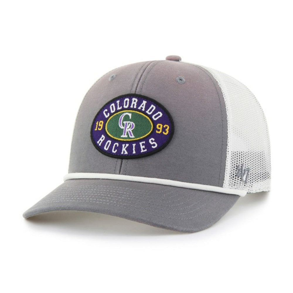MLB Colorado Rockies '47 Tide Sweep Rope Trucker Adjustable Hat