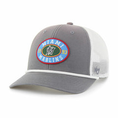 MLB Miami Marlins '47 Tide Sweep Rope Trucker Adjustable Hat
