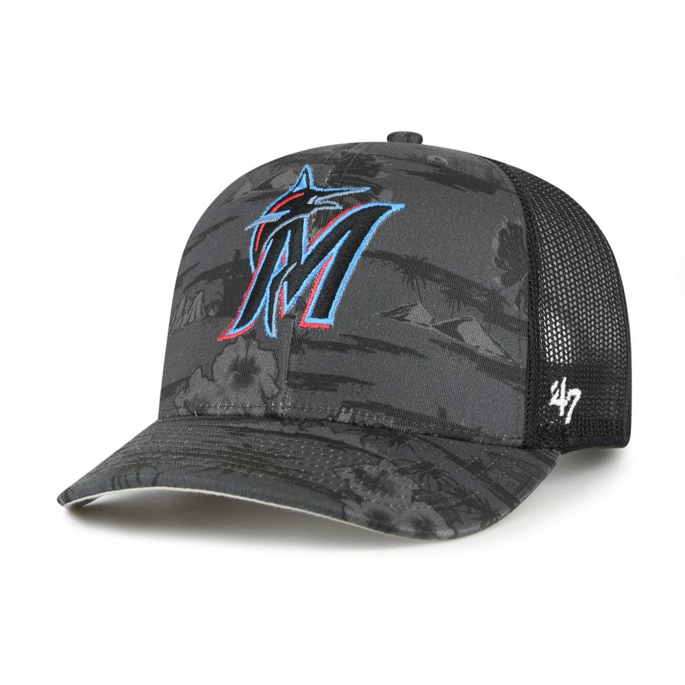MLB '47 Miami Marlins Fiji Trucker Adjustable Hat