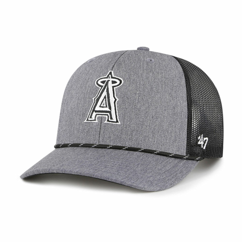 MLB Los Angeles Angels '47 Carbon Rope Trucker Adjustable Hat