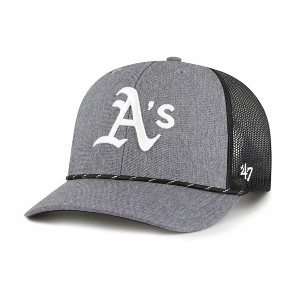 MLB Athletics '47 Carbon Rope Trucker Adjustable Hat