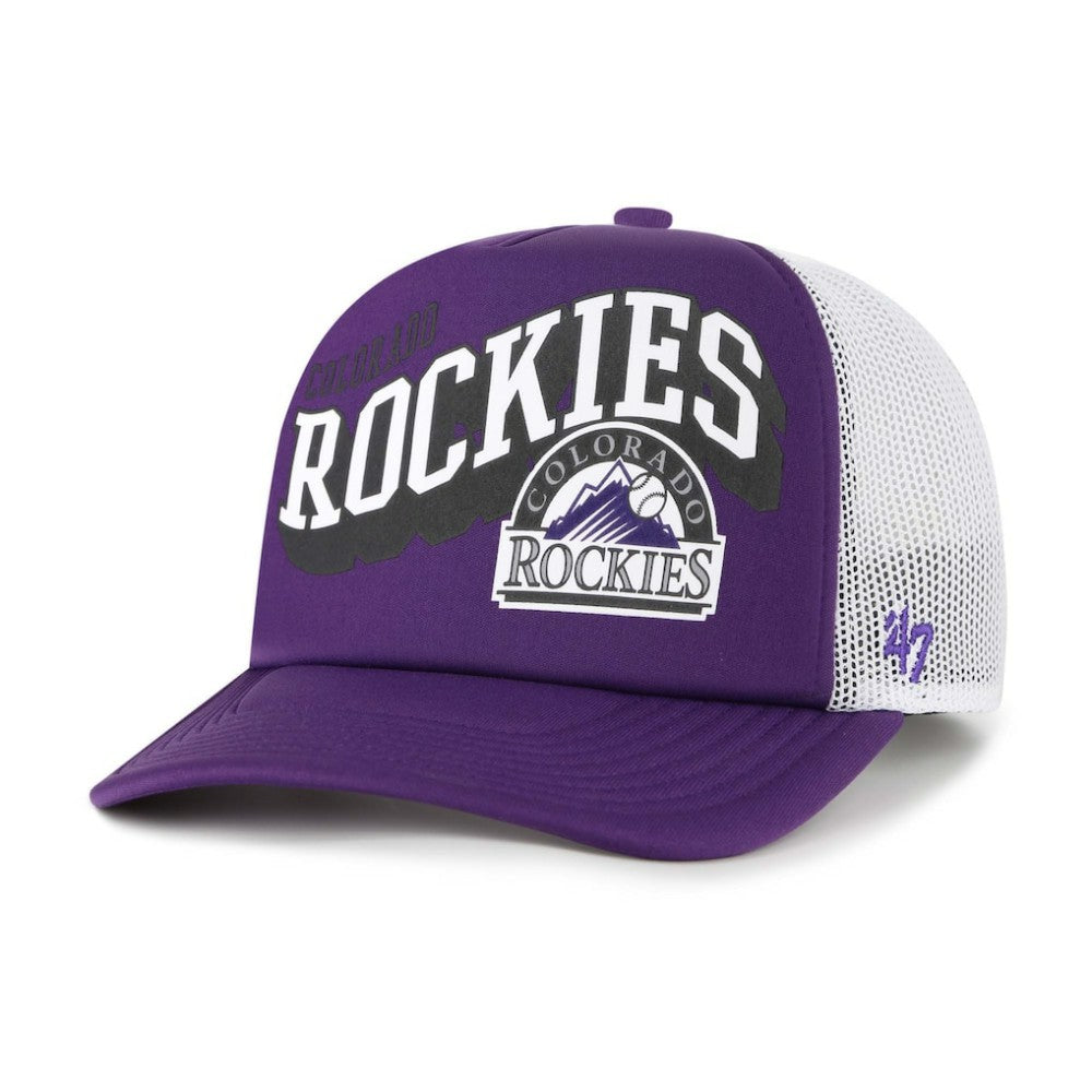MLB Colorado Rockies '47 Meander Foam Trucker Snapback Hat