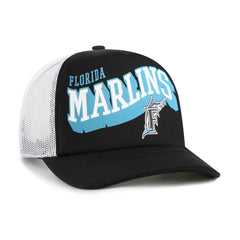 MLB Miami Marlins '47 Meander Foam Trucker Snapback Hat