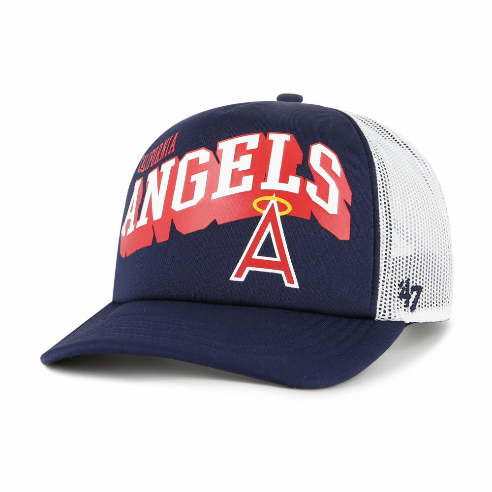 MLB Los Angeles Angels '47 Meander Foam Trucker Snapback Hat
