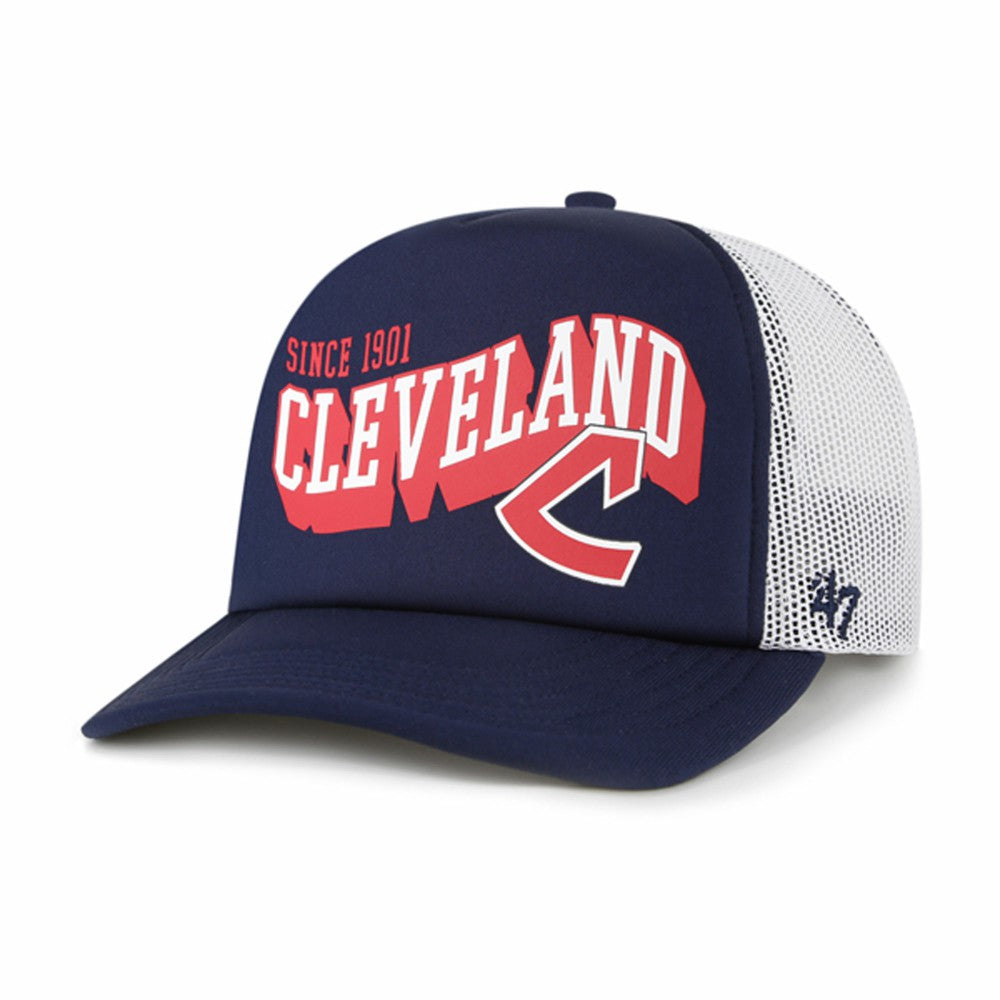MLB Cleveland Guardians '47 Meander Foam Trucker Snapback Hat