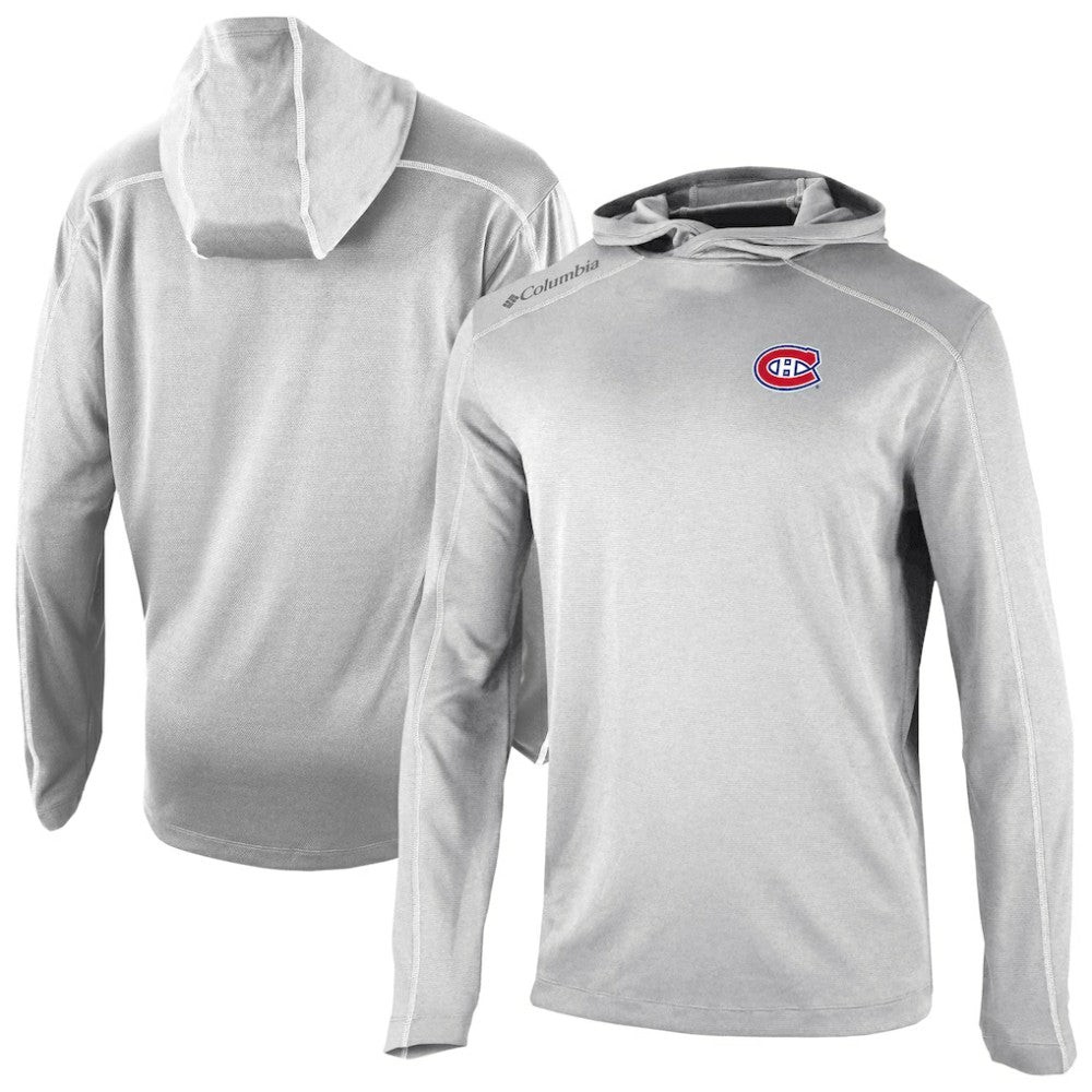 NHL Gray Montreal Canadiens Columbia Shotgun Omni-Wick Pullover Hoodie