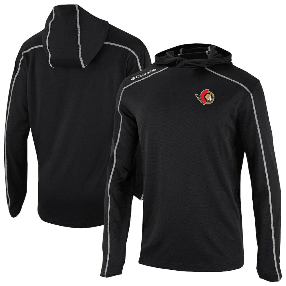 NHL Black Ottawa Senators Columbia Shotgun Omni-Wick Pullover Hoodie