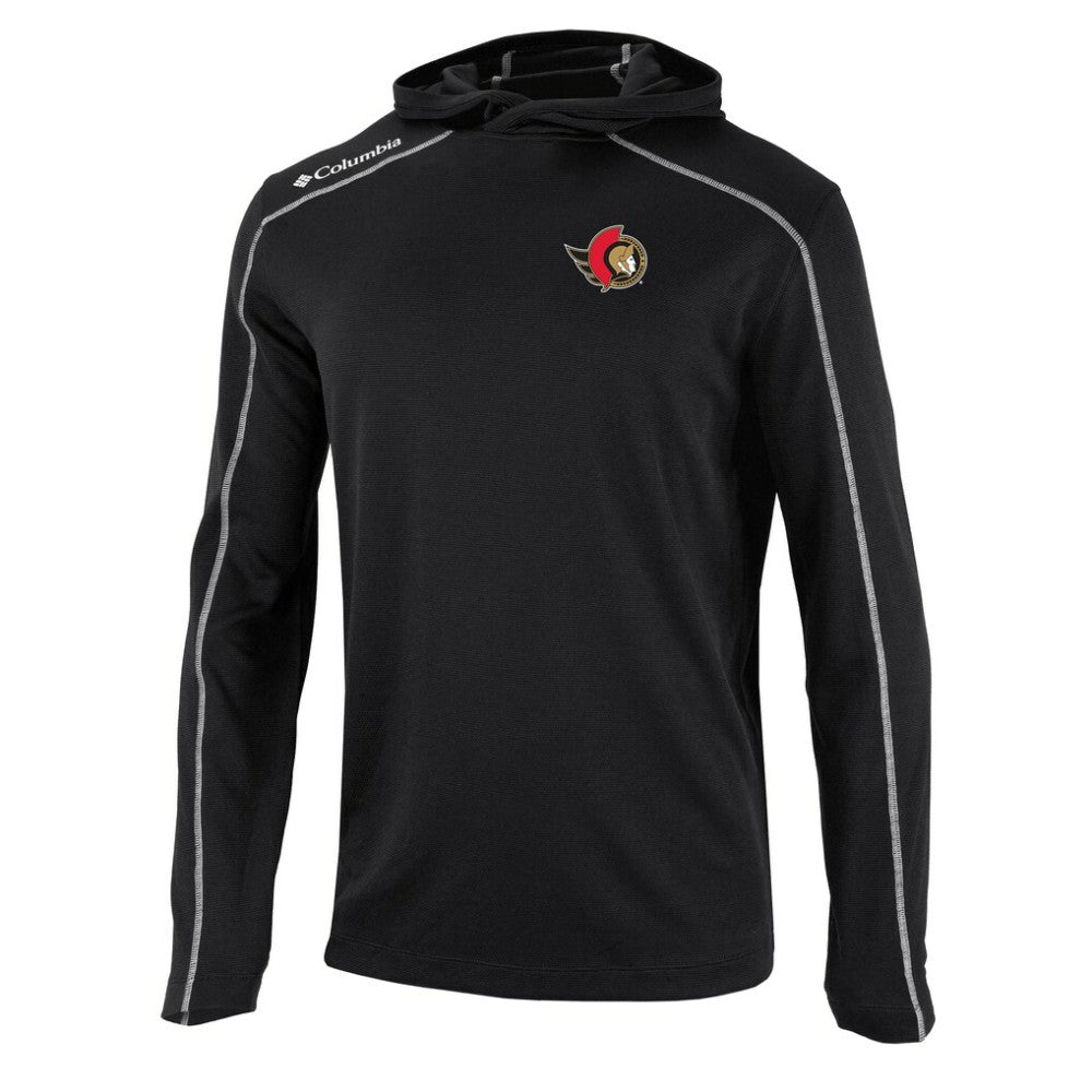 NHL Black Ottawa Senators Columbia Shotgun Omni-Wick Pullover Hoodie