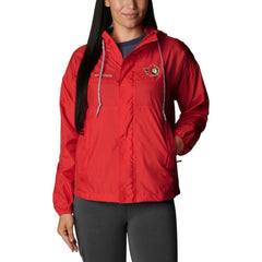 NHL Red Ottawa Senators Columbia Women's Flash Challenger Omni-Wick Hoodie Full-Zip Windbreaker