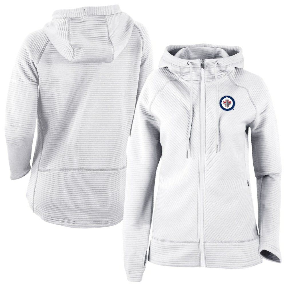 NHL White Winnipeg Jets Columbia Omni-Wick Pack It Up Full-Zip Jacket