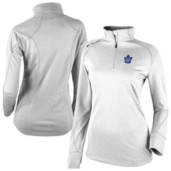 NHL White Toronto Maple Leafs Columbia Women's Omni-Wick Shotgun 2.0 Quarter-Zip Pullover Top