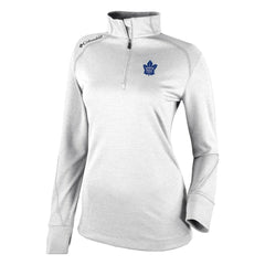 NHL White Toronto Maple Leafs Columbia Women's Omni-Wick Shotgun 2.0 Quarter-Zip Pullover Top