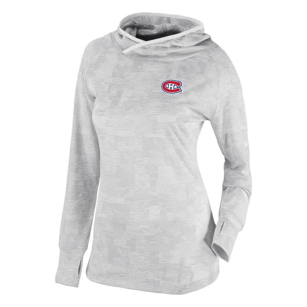 NHL White Montreal Canadiens Columbia Women's Omni-Wick Sunday Ball Pullover Hoodie