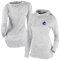 NHL White Vancouver Canucks Columbia Women's Omni-Wick Sunday Ball Pullover Hoodie