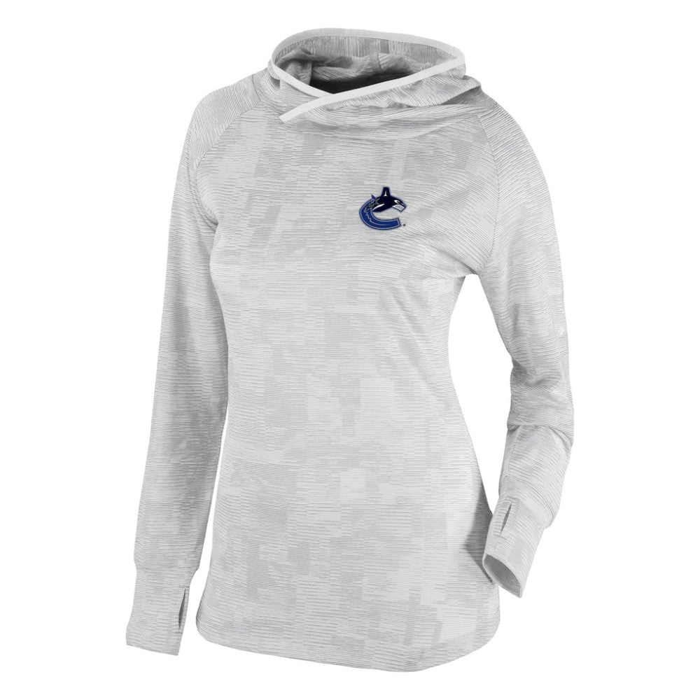 NHL White Vancouver Canucks Columbia Women's Omni-Wick Sunday Ball Pullover Hoodie