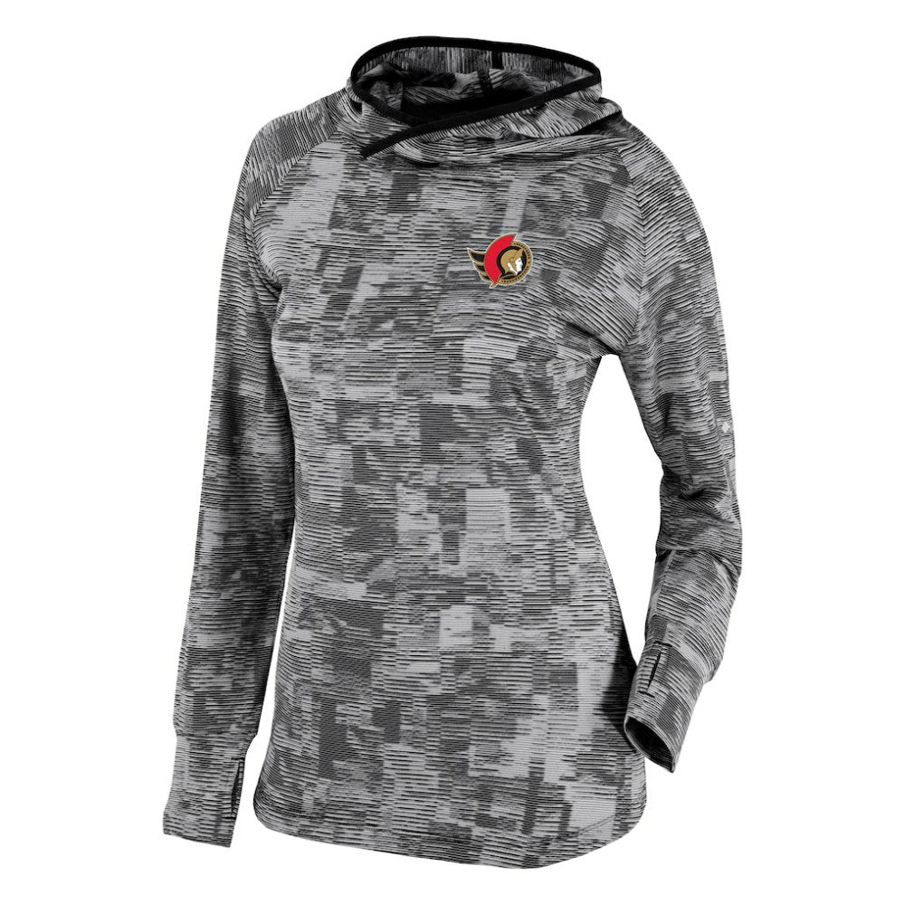 NHL Black Ottawa Senators Columbia Women's Omni-Wick Sunday Ball Pullover Hoodie