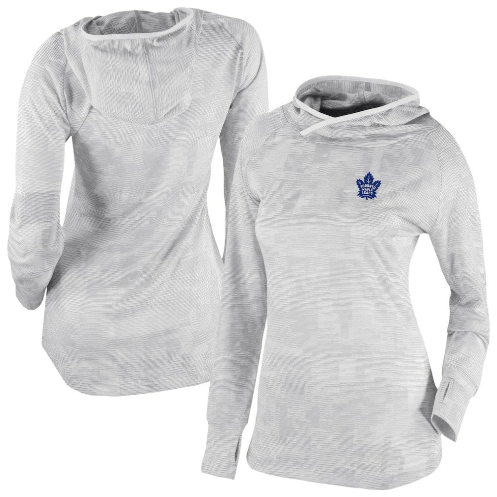 NHL White Toronto Maple Leafs Columbia Women's Omni-Wick Sunday Ball Pullover Hoodie