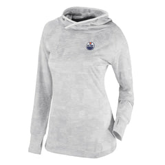 NHL White Edmonton Oilers Columbia Women's Omni-Wick Sunday Ball Pullover Hoodie