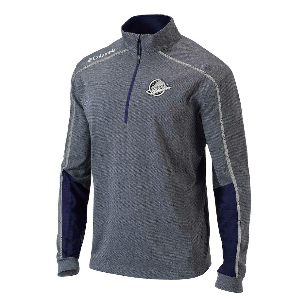 NHL Navy Vancouver Canucks Columbia Omni-Wick Shotgun 2.0 Quarter-Zip Pullover Top