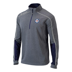 NHL Navy Winnipeg Jets Columbia Omni-Wick Shotgun 2.0 Quarter-Zip Pullover Top
