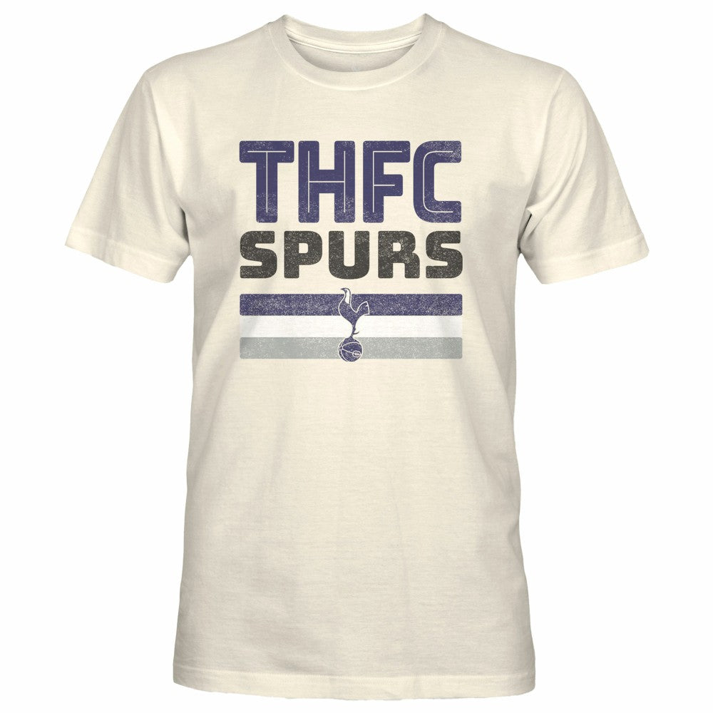 Tottenham Hotspur 1863FC Retro Stripes T-Shirt -  Tan