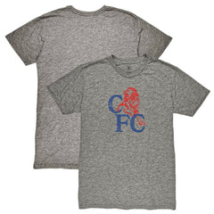 Chelsea 1863FC Retro '86 Badge Vintage Tri-Blend T-Shirt -  Heather Gray