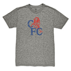 Chelsea 1863FC Retro '86 Badge Vintage Tri-Blend T-Shirt -  Heather Gray