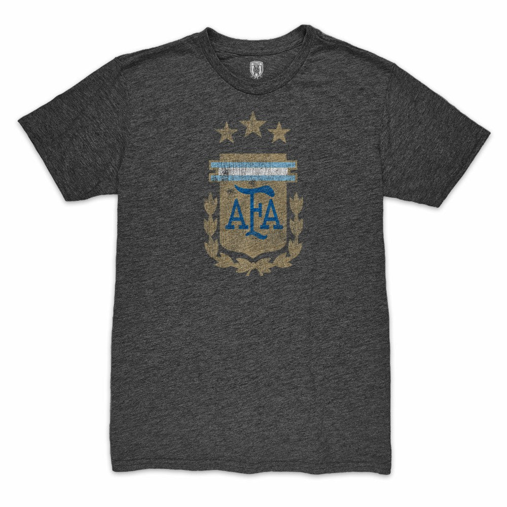 Angel Di Maria Argentina National Team 1863FC Retro Player Tri-Blend T-Shirt -  Black