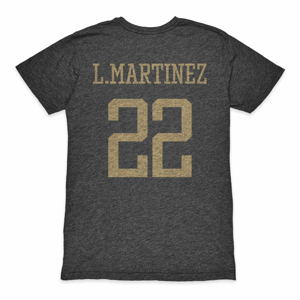 Lautaro Martinez Argentina National Team 1863FC Retro Player Tri-Blend T-Shirt -  Black