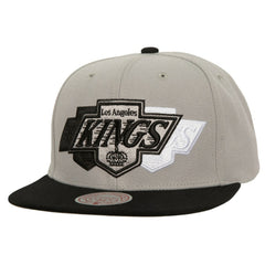 NHL Gray Los Angeles Kings Mitchell & Ness Soul Triple Up Snapback Hat
