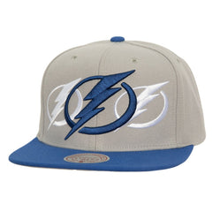 NHL Gray Tampa Bay Lightning Mitchell & Ness Soul Triple Up Snapback Hat