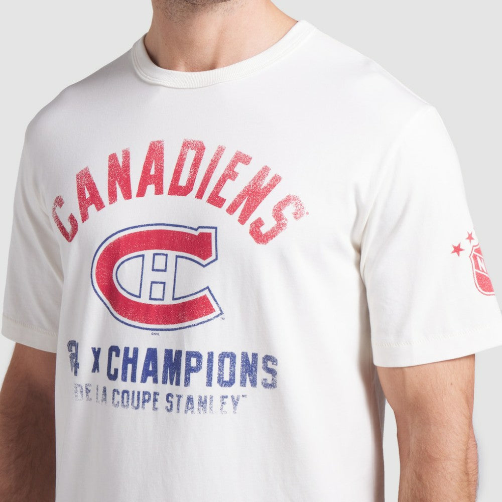NHL White Montreal Canadiens Fanatics Decades Collection Timeless T-Shirt